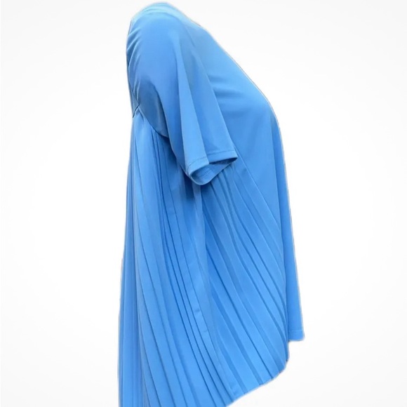 MaxMara Fatuo Pleated Top in Blue Sz Sm - Picture 3 of 11